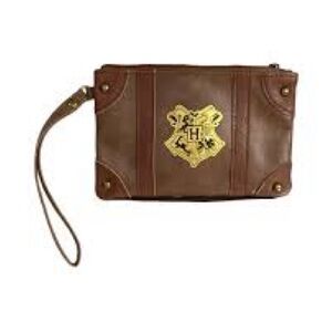 Harry Potter Wizarding World Hogwarts House Crest Wristlet Zipper Pouch Clutch 2